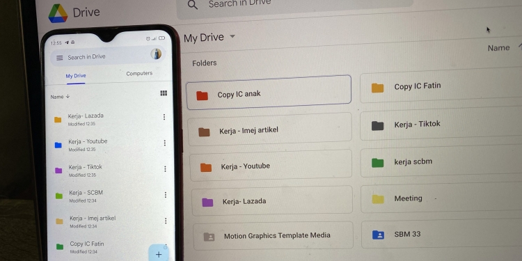 Warnakan folder di dalam Google Drive supaya lebih mudah dikenali, ini caranya