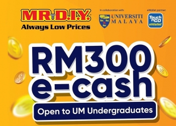 RM300 kredit TnG eWallet untuk pelajar Universiti Malaya, ini cara untuk dapatkannya