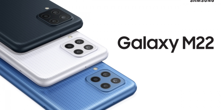 Galaxy M22 tiba dengan diskaun RM120 sempena Shopee 10.10