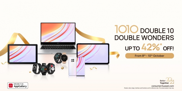 PROMO 10.10: Tablet, laptop & aksesori Huawei ada tawaran menarik selama 3 hari