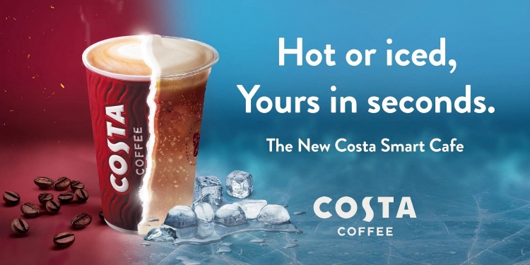 Costa Smart Cafe, mesin kopi layan diri yang menyediakan lebih 500 jenis minuman