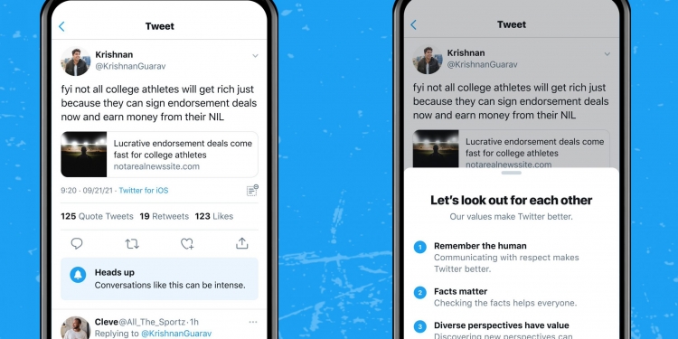Twitter uji beri amaran kepada pengguna sebelum balas Tweet panas
