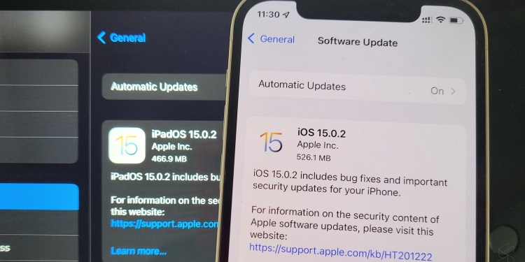 Kemaskini iOS 15.0.2 & iPadOS 15.0.2 perbaiki kelemahan memori yang boleh disalahguna penggodam