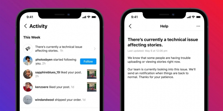 Akibat tergendala sedunia, Instagram sediakan amaran gangguan perkhidmatan