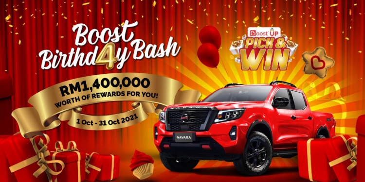 Sertai peraduan Pick & Win Boost untuk menang Nissan Navara