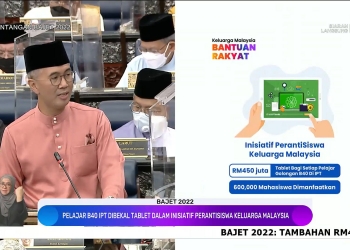 Bajet 2022: Tablet RM750 untuk setiap mahasiswa B40 di IPTA