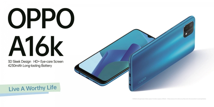 Oppo A16K telefon pintar mampu milik terbaru di Malaysia
