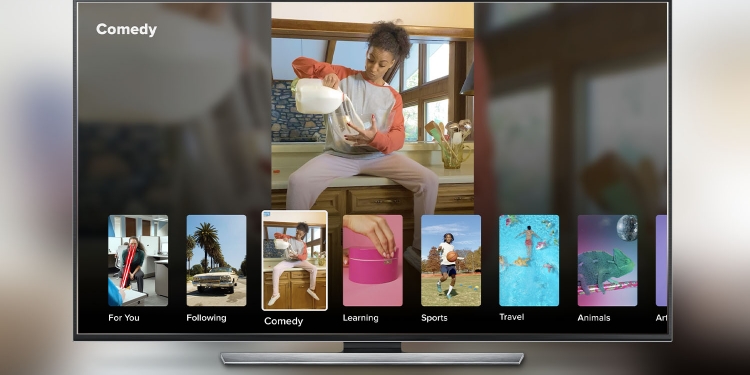 Aplikasi TikTok boleh diakses lebih banyak model TV, direka khas untuk paparan melintang