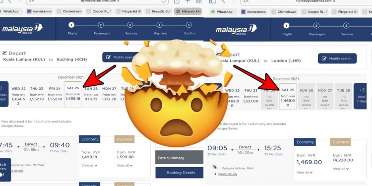 Netizen berang, harga tiket penerbangan ke Kuching sama mahal dengan ke London