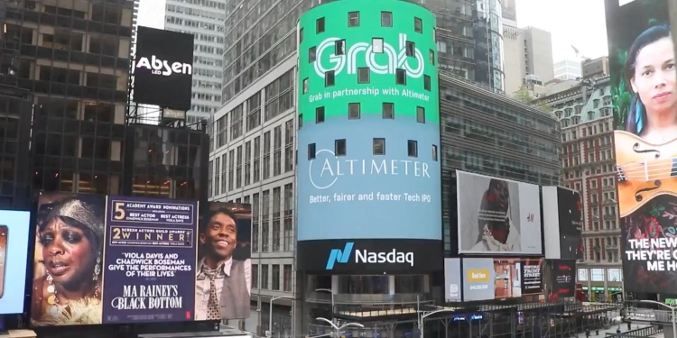 Grab tembusi bursa saham Nasdaq, syarikat Asia Tenggara terbesar di sana