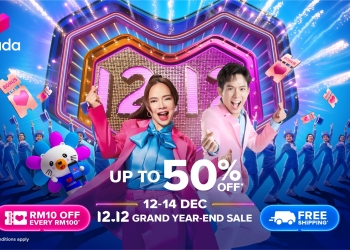 Nikmati potongan harga sehingga 50%, penghantaran percuma & pelbagai tawaran lain sempena 12.12 Lazada