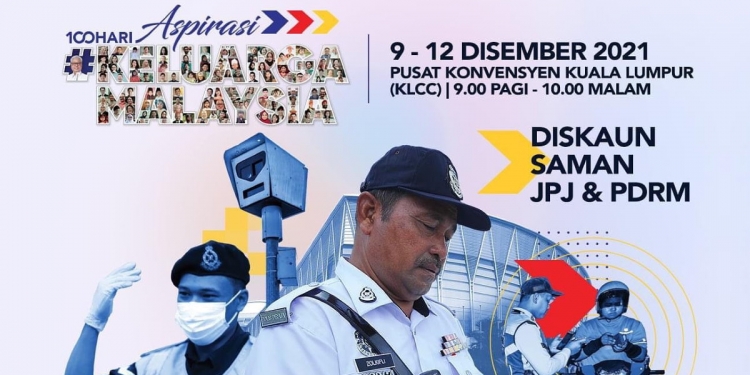 Diskaun hingga 80% untuk saman JPJ & PDRM sempena 100 hari Perdana Menteri ke-9