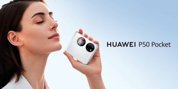 Huawei P50 Pocket, telefon lipat kompak dengan kamera True Chroma & Ultra Spectrum