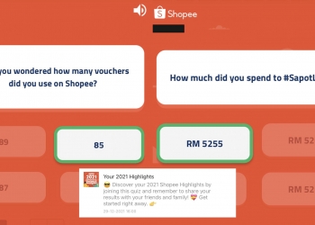Jawab kuiz di Shopee untuk dapatkan maklumat perbelanjaan anda sepanjang tahun ini