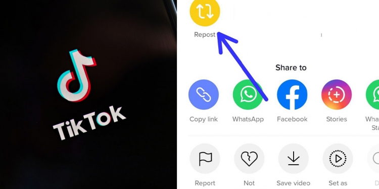 Tiktok kini ada butang Repost, fungsi sama seperti Retweet tapi ada satu kelemahan
