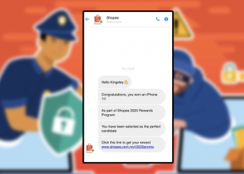 Shopee minta orang ramai berwaspada, jangan terpedaya mesej tawaran pekerjaan & ganjaran palsu
