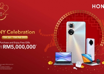 PROMO: Honor sedia RM5 juta hadiah percuma sempena Jualan Tahun Baru Cina