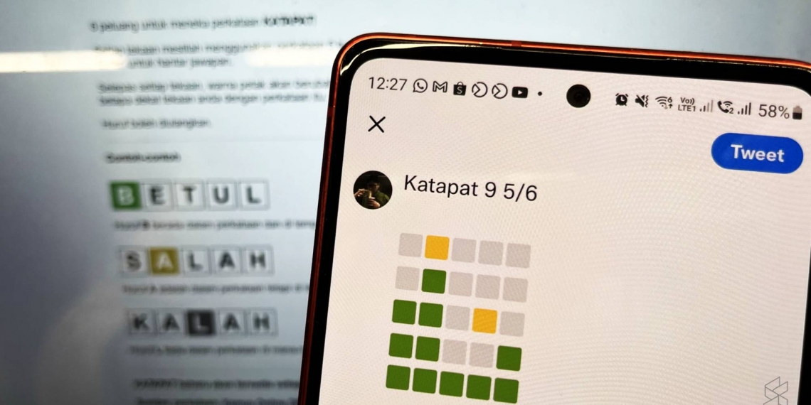 Cuba Katapat, versi bahasa Melayu permainan teka kata Wordle