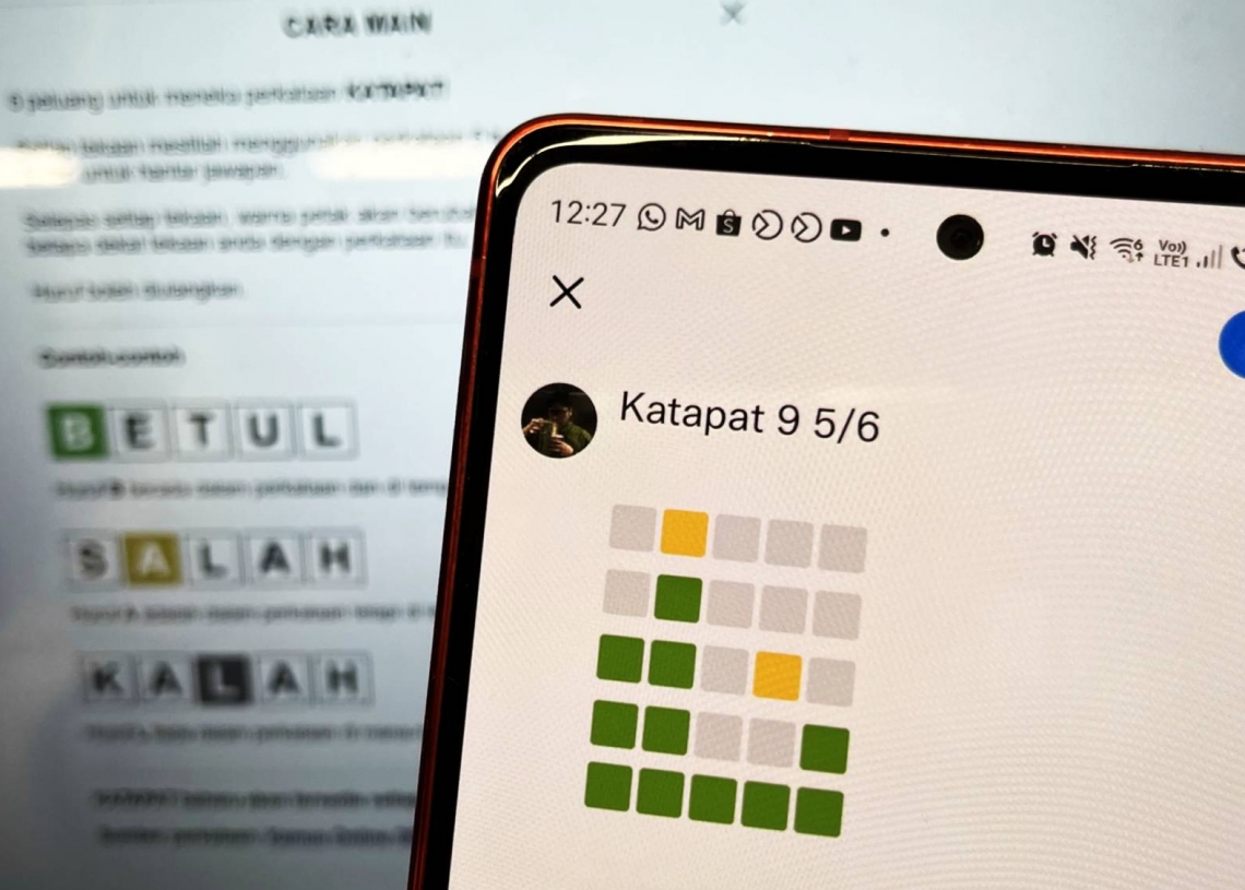 Cuba Katapat, versi bahasa Melayu permainan teka kata Wordle ...