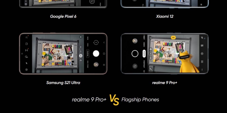 Adakah kamera Realme 9 Pro+ sehebat Pixel 6, Xiaomi 12 dan S21 Ultra? Bandingkan di sini