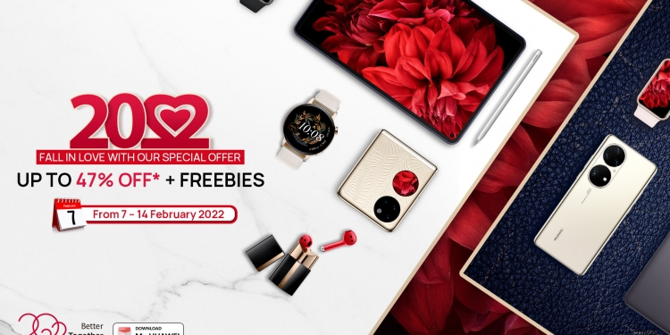 Huawei tawar peranti dengan potongan harga sehingga 47%, terhad sehingga 14 Februari