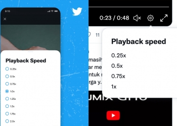 Laraskan kelajuan video di Twitter dengan menggunakan Playback Speed