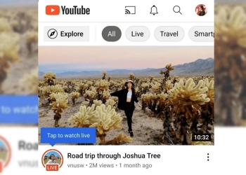 Youtube kini mudahkan pengguna tahu saluran yang sedang live, tapi cirinya sama seperti Instagram & TikTok