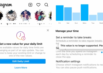 Instagram kemaskini pilihan had masa harian, tiada lagi tempoh 5 & 10 minit