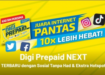 Digi perbaharui 3 pelan prabayar NEXT, kini hadir dengan lebih data