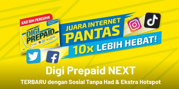Digi perbaharui 3 pelan prabayar NEXT, kini hadir dengan lebih data