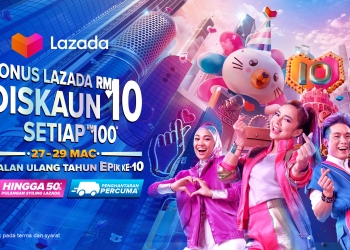 Lazada raikan ulang tahun ke-10 dengan pelbagai tawaran, aktiviti & hadiah sehingga RM10,000