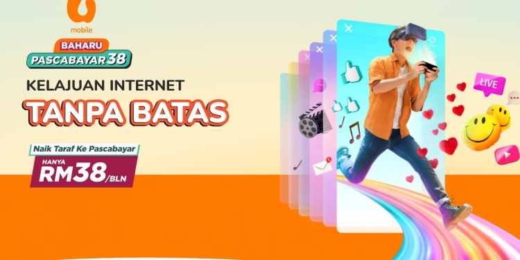 U Mobile perkenal Pascabayar 38 dengan 30GB data tanpa had kelajuan, serta panggilan tanpa had