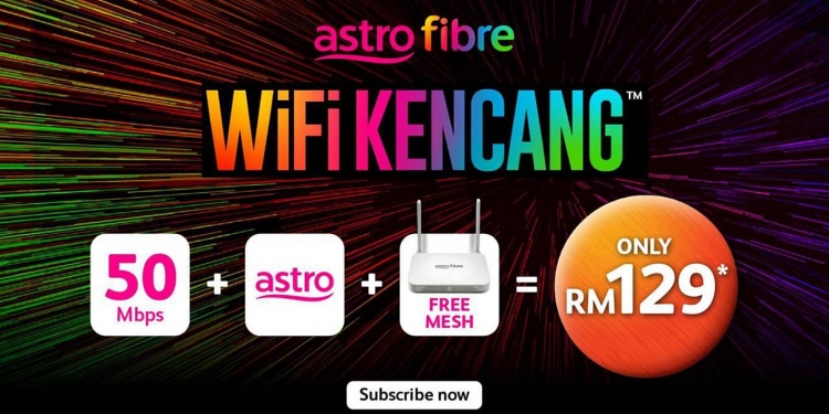 Astro Fibre dilancar, jalur lebar tetap dengan rebat sehingga RM39 sebulan