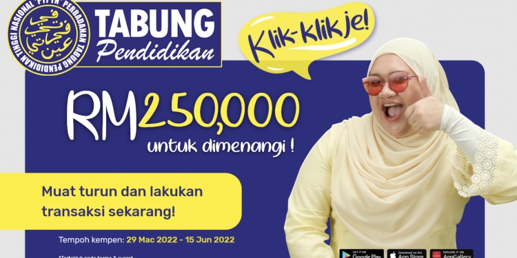 Muat turun aplikasi myPTPTN & menangi hadiah bernilai RM250,000