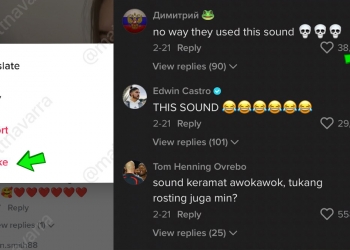 Tiktok uji butang dislike di komen, ciri sama seperti di Youtube & Twitter