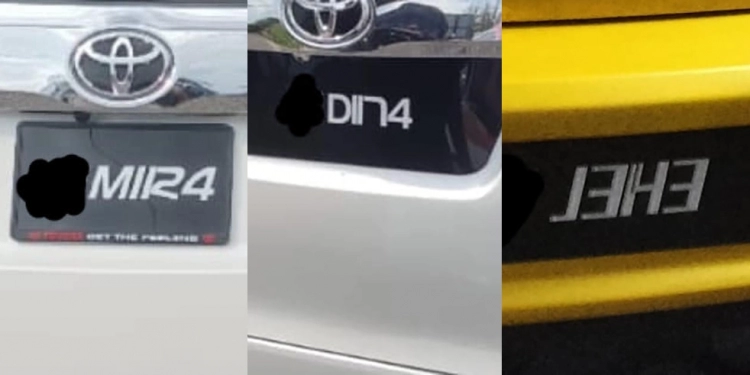 Nama isteri didedikasi pada nombor plat, 3 kenderaan ini dirampas