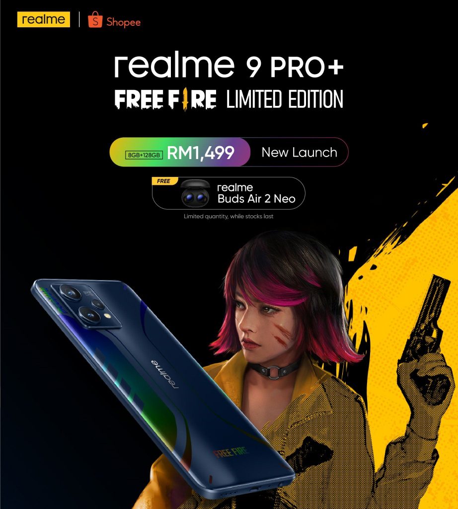 Realme 9 Pro+ now has a Free Fire Limited Edition model in Malaysia -  SoyaCincau