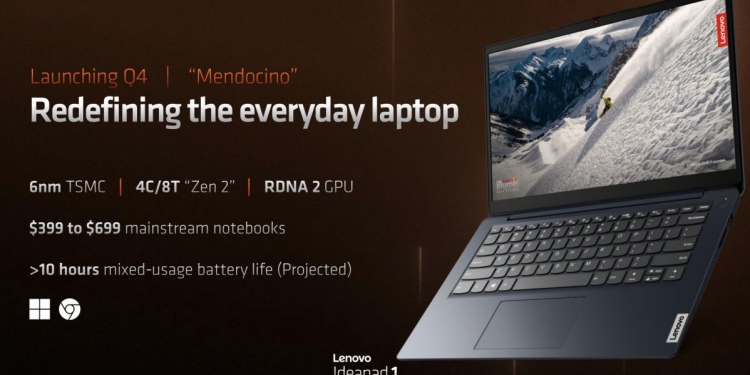 AMD Ryzen 6000 “Mendocino” diperkenal sebagai solusi untuk laptop bawah RM3,000