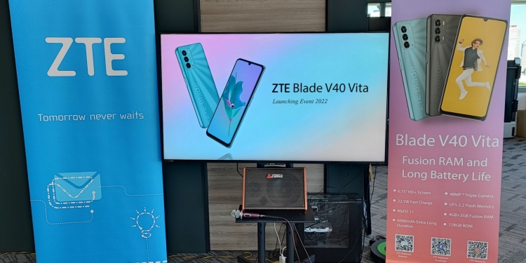 ZTE Blade V40 Vita, telefon dengan bateri dan skrin besar di bawah RM600
