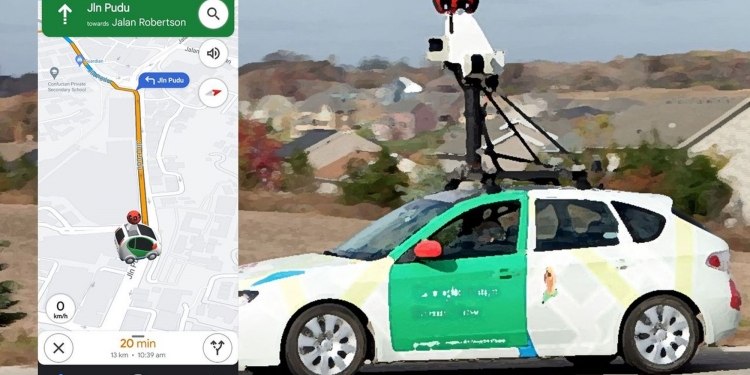 Google Maps tawar ikon kereta Google Street sewaktu anda bernavigasi