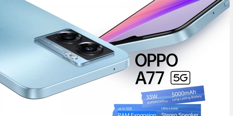 Oppo A77 5G: Maklumat penjualannya di Malaysia