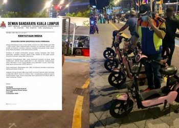 Kenapa DBKL sita skuter elektrik di Dataran Merdeka?