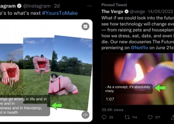 Guna butang ini untuk hidupkan sarikata dalam video di Twitter