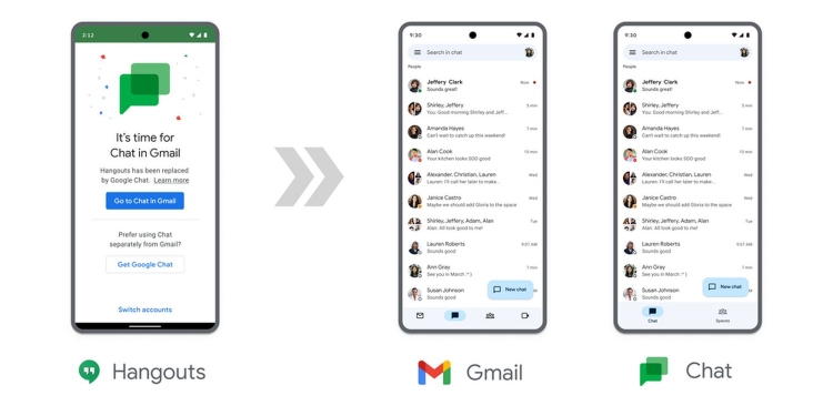 Pengguna Google Hangouts perlu beralih ke Chat sekarang, akan ditamatkan perkhidmatan akhir tahun ini
