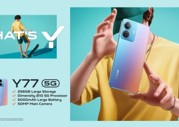 Vivo Y77 dilancar, ada 5G dan storan luas 256GB