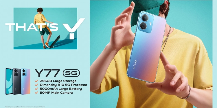 Vivo Y77 dilancar, ada 5G dan storan luas 256GB