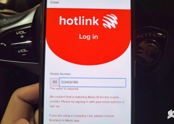 Pengguna Maxis dan Hotlink tidak boleh daftar masuk akaun
