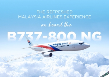 Pesawat MAS 737-800 NG diperbaharui, skrin IFE dibuang dan kerusi ditukar lebih nipis