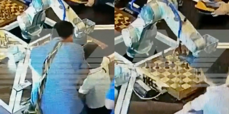 Robot patahkan jari budak ini ketika lawan catur, di mana silapnya?