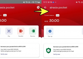 AirAsia Pocket ada kemas kini yang jadikannya lebih tak berguna